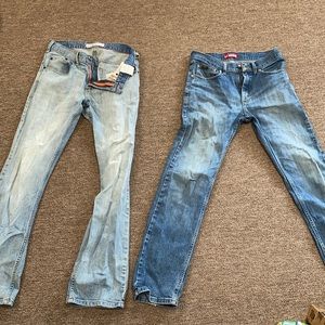 Men’s jeans light and medium wash